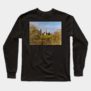 The Church at Midgeham in Berkshire Long Sleeve T-Shirt